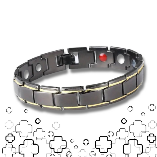 MagTherapy™ Men's 18k Link Chain Slimming Bracelet