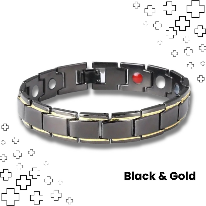 MagTherapy™ Men's 18k Link Chain Slimming Bracelet