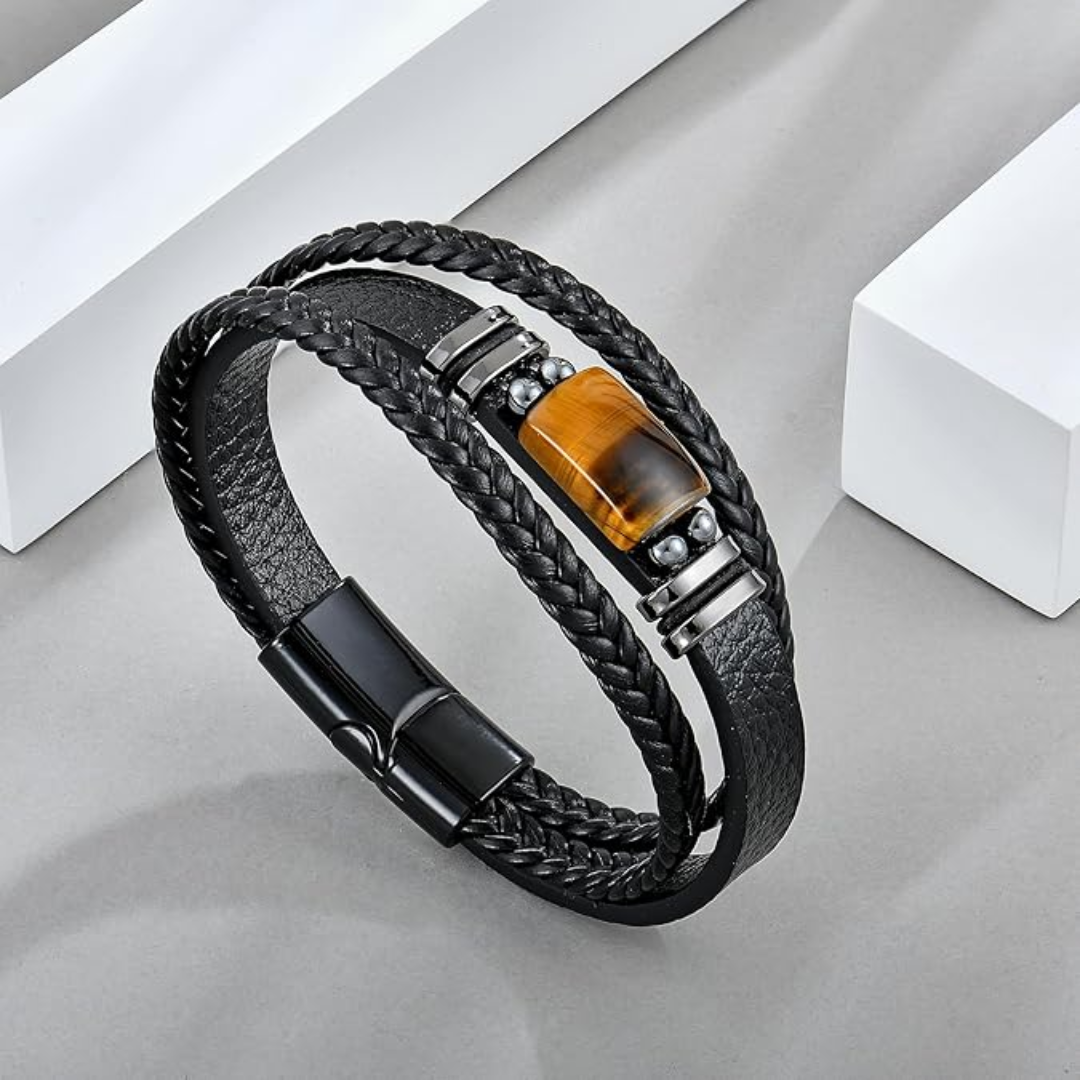 MagTherapy™ Mens Multova Leather Slimming Bracelet Kit